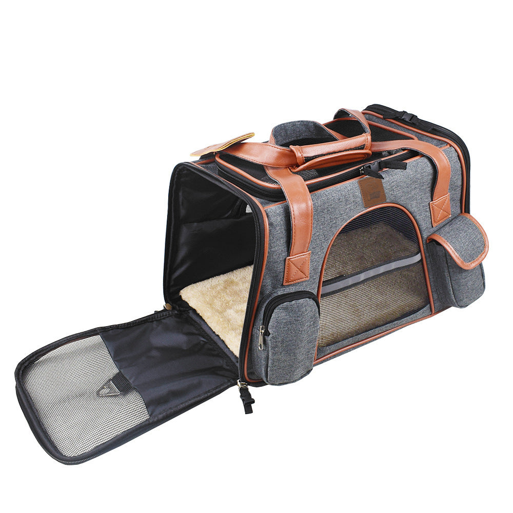 Premium Dog/Cat Travel Carrier & Car Seat | Air Travel Approved